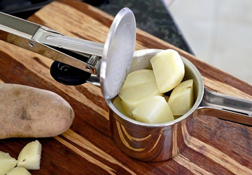 Knoblauchpresse feinmaschig rutschfester Griff NILICAN Edelstahl leicht tragbar mit Kartoffelstampfer Küche groß Kartoffel Süßkartoffel Kartoffelpresse